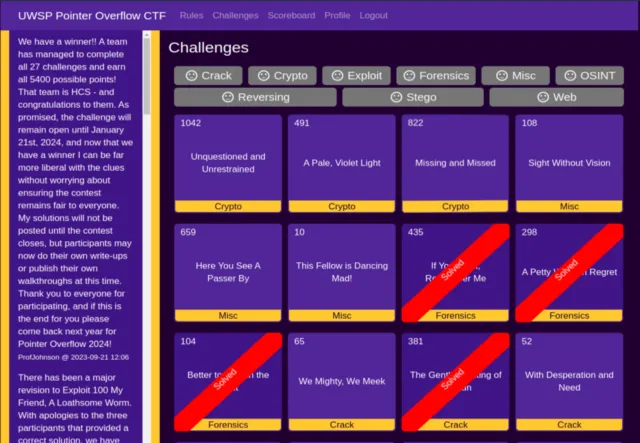 Pointer Overflow CTF 2023